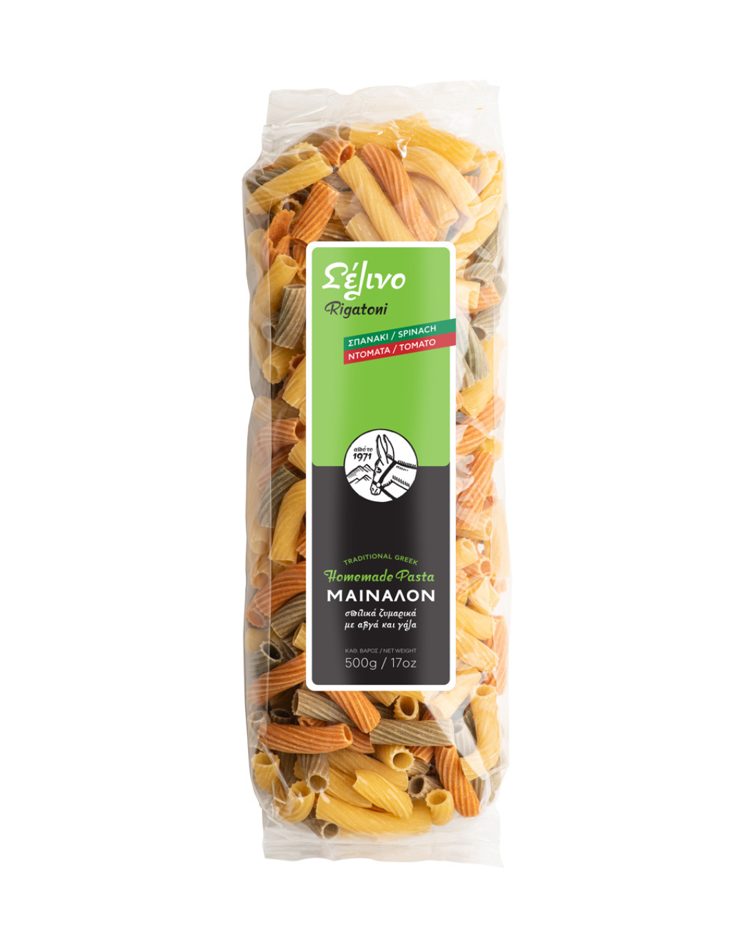 Mainalon Rigatoni Spinach - Tomato