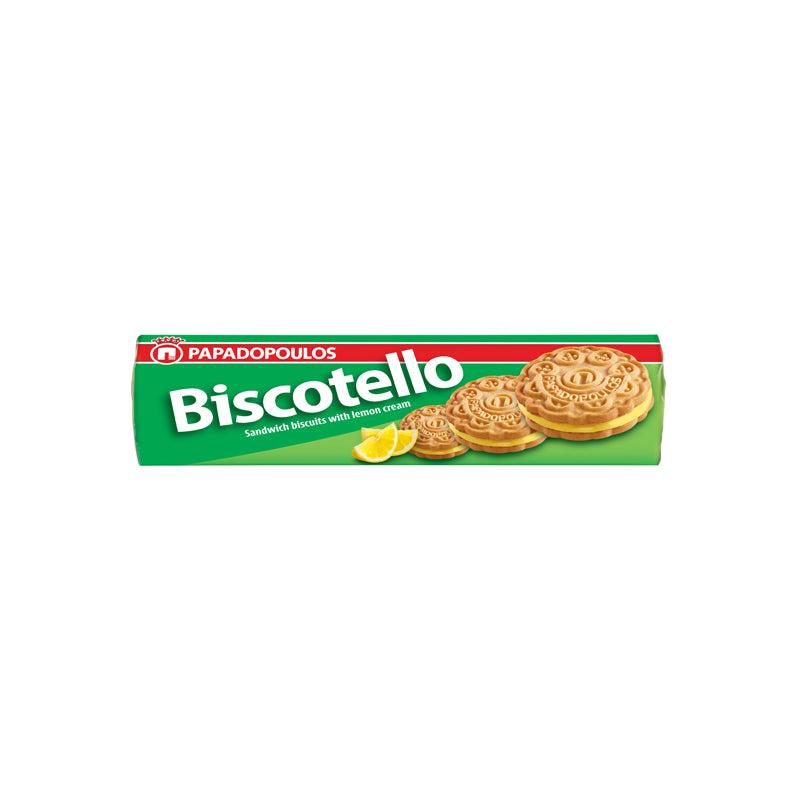 Lemon Cream Biscotello Sandwich Cookies