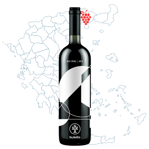 Buketo Red Wine Bottle