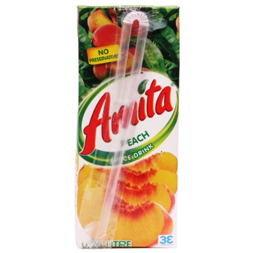 Amita Peach Juice tetra pak