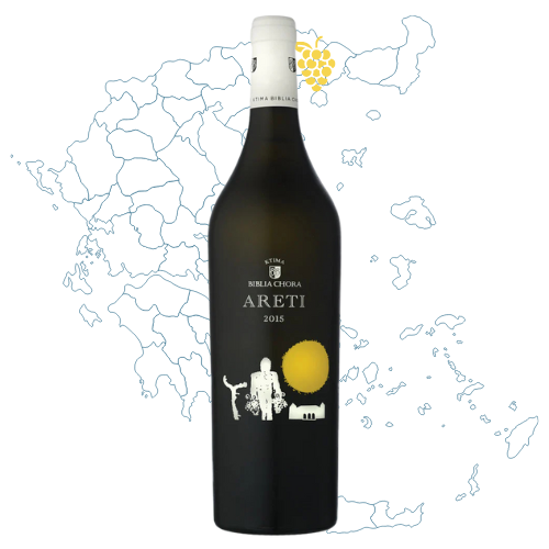 Ktima Biblia Chora Areti White Wine Assyrtiko Bottle 