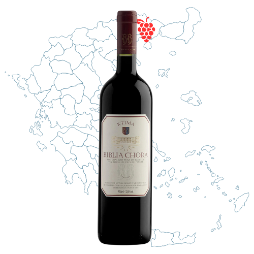 Ktima Biblia Chora Estate Greek Red Wine Bottle