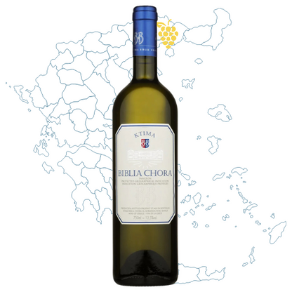 Ktima Biblia Chora Estate White Greek Wine Bottle