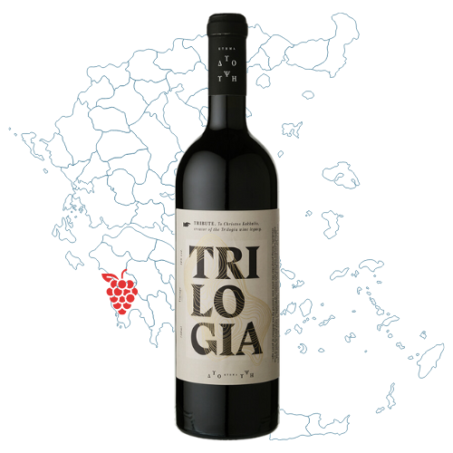 Dio Ipsi Trilogía Greek Red Wine Bottle