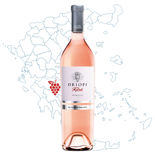 Driopi Nemea Agiorgitiko Rose Bottle
