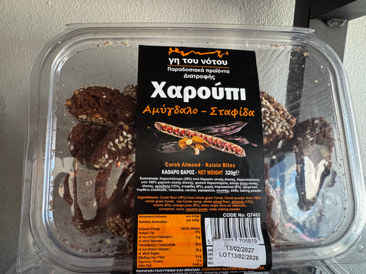 Carob Almond Raisin Bites