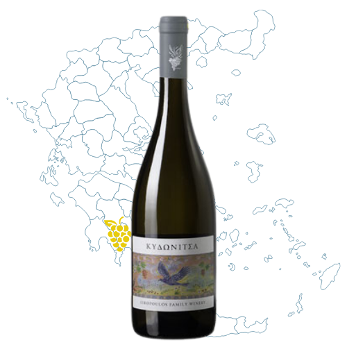 Ieropoulos Kydonitsa Greek White Wine Bottle
