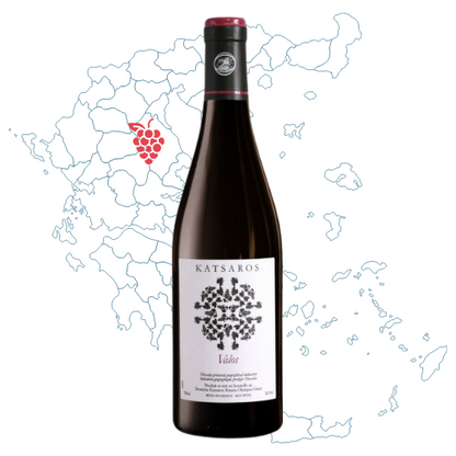 Katsaros Valos Xinomavro Wine Bottle