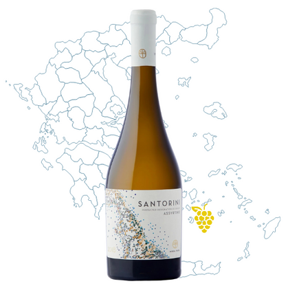 Mikra Thira Santorini Assyrtiko Wine Bottle