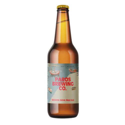 Paros Brewing Company IPA Beer Bottle