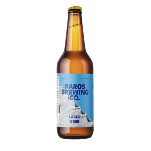 Paros Brewing Company Lager Beer Bottle