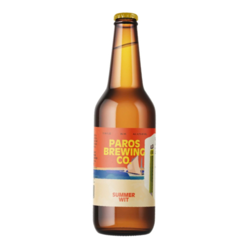 Paros Brewing Company Summer Whit Beer Bottle