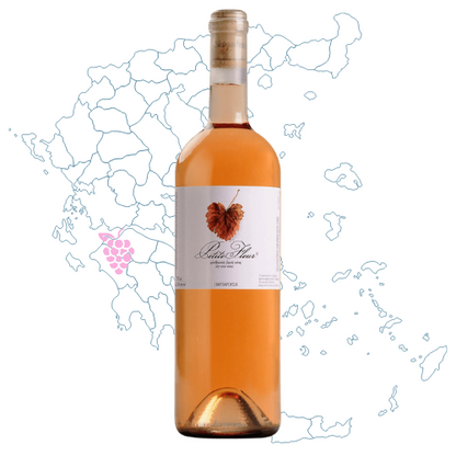 Parparoussis Petite Fleur Rose Sideritis Wine Bottle