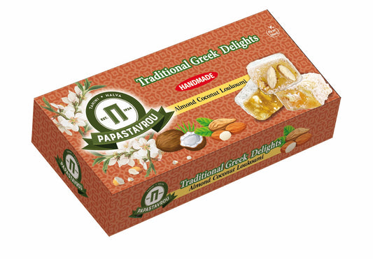 Loukoumia Traditional Greek Delight Almond - Coconut