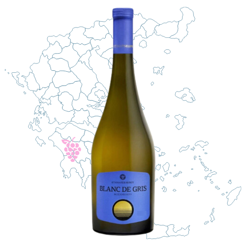 Tselepos Blanc de Gris Moschofilero Wine Bottle