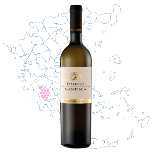 Tselepos Mantinia Moschofilero Wine Bottle