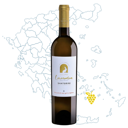 Tselepos Laoudia Santorini Assyrtiko Wine Bottle