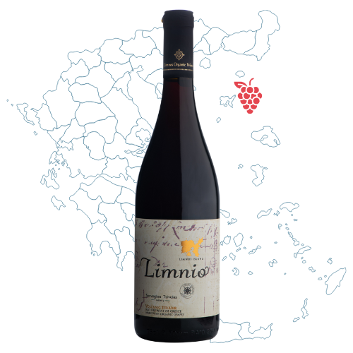 Limnio Organic Winery Tsivolas Savvoglou Limnio Wine Bottle